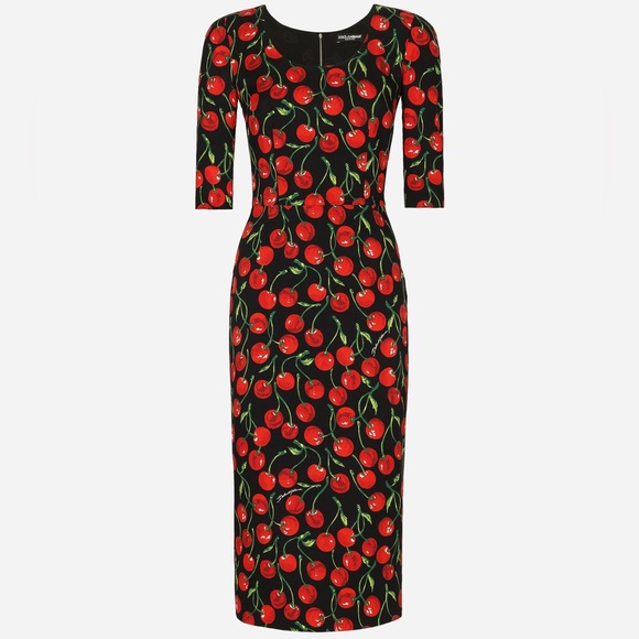 Dolce & Gabbana Dresses & Skirts - Current season Dolce&Gabbana Cherry-print  midi dress